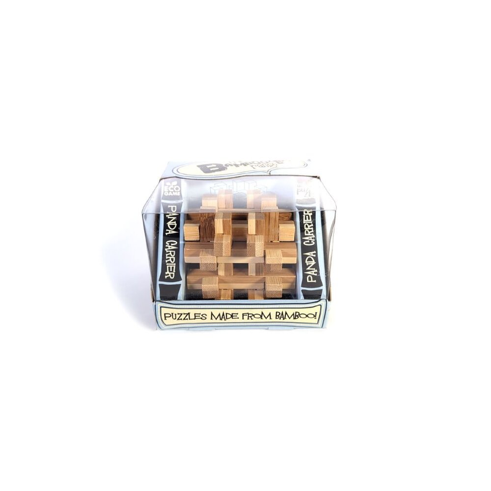 BAMBOO Panda Carrier Puzzle - Natural Brown